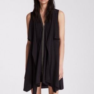 Allsaints Jayda Dress Black silk size 2